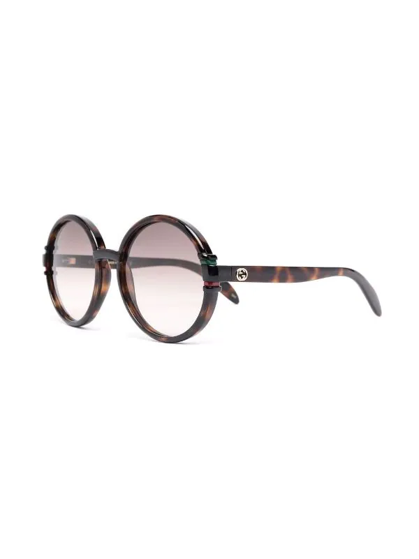 ( Nouvelle Collection ) Gucci Eyewear 002 BROWN Lunettes De Soleil GG1067S à Monture Ronde Femme 2 ( Nouvelle Collection ) Gucci Eyewear 002 BROWN Lunettes De Soleil GG1067S à Monture Ronde Femme – Image 2
