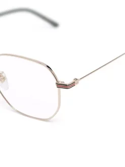 Gucci Eyewear Lunettes De Vue GG1125O à Monture Ronde 002 GOLD/ GREEN -Gucci Eyewear Soldes 2022 17963718 38372046 600