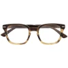 Gucci Eyewear 010 BROWN Lunettes De Vue à Monture Carrée Femme