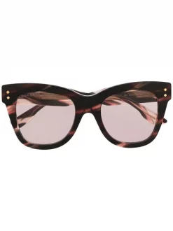 ( Nouvelle Collection ) Gucci Eyewear 002 Lunettes De Soleil Ă Monture Papillon Femme