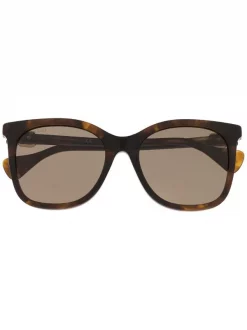( Nouvelle Collection ) Gucci Eyewear Lunettes De Vue GG Ă Monture Papillon 002 BROWN