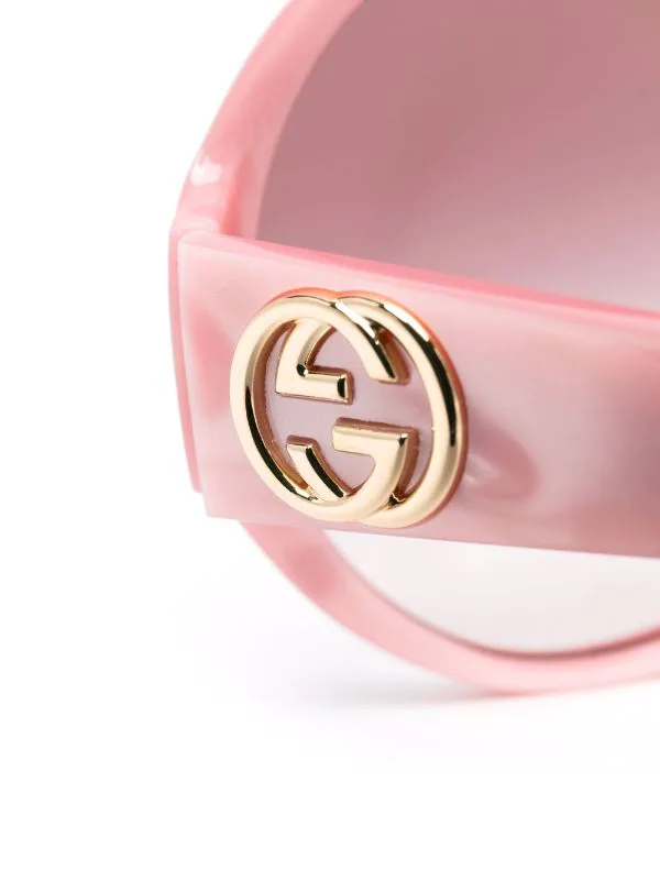 ( Nouvelle Collection ) Gucci Eyewear 009 PINK Lunettes De Soleil à Monture Ronde Oversize Femme 3 ( Nouvelle Collection ) Gucci Eyewear 009 PINK Lunettes De Soleil à Monture Ronde Oversize Femme – Image 3