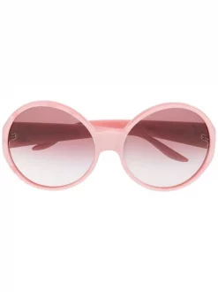 ( Nouvelle Collection ) Gucci Eyewear 009 PINK Lunettes De Soleil à Monture Ronde Oversize Femme