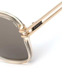 ( Nouvelle Collection ) Gucci Eyewear Lunettes De Soleil à Monture Aviateur Homme -Gucci Eyewear Soldes 2022 17963746 38301957 600