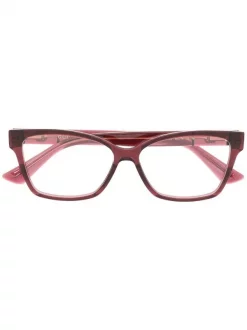 Gucci Eyewear Lunettes De Vue à Monture Carrée Transparentes 010 PINK