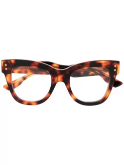 Gucci Eyewear 002 BROWN Lunettes De Vue Ă Monture Papillon Femme