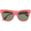 ( Nouvelle Collection ) Gucci Eyewear Lunettes De Soleil à Monture Carrée 004 PINK
