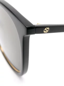 ( Nouvelle Collection ) Gucci Eyewear Lunettes De Soleil à Monture Papillon 001 BLACK -Gucci Eyewear Soldes 2022 17963754 38295415 600