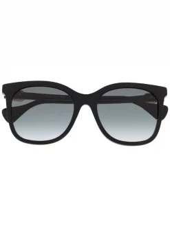 ( Nouvelle Collection ) Gucci Eyewear Lunettes De Soleil GG à Monture Papillon 001 BLACK