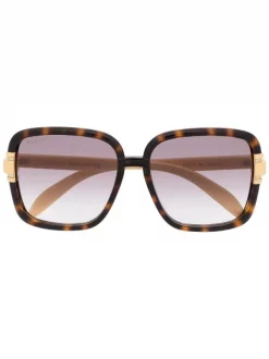 ( Nouvelle Collection ) Gucci Eyewear Lunettes De Soleil à Monture Carrée Femme