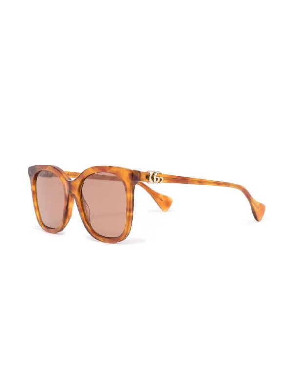 ( Nouvelle Collection ) Gucci Eyewear Lunettes De Soleil GG à Monture Papillon 003 HAVANA HAVANA BROWN 2 ( Nouvelle Collection ) Gucci Eyewear Lunettes De Soleil GG à Monture Papillon 003 HAVANA HAVANA BROWN – Image 2