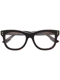 Gucci Eyewear Lunettes De Vue à Monture Papillon 007 BROWN