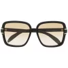 ( Nouvelle Collection ) Gucci Eyewear 003 GREEN BLACK Lunettes De Soleil à Monture Oversize Femme