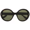( Nouvelle Collection ) Gucci Eyewear Lunettes De Soleil à Monture Ronde Femme