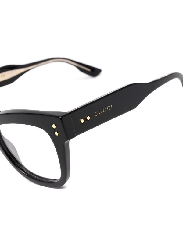 ( Nouvelle Collection ) Gucci Eyewear 001 BLACK BLACK TRANSPARE Lunettes De Vue à Monture Carrée Femme 3 ( Nouvelle Collection ) Gucci Eyewear 001 BLACK BLACK TRANSPARE Lunettes De Vue à Monture Carrée Femme – Image 3
