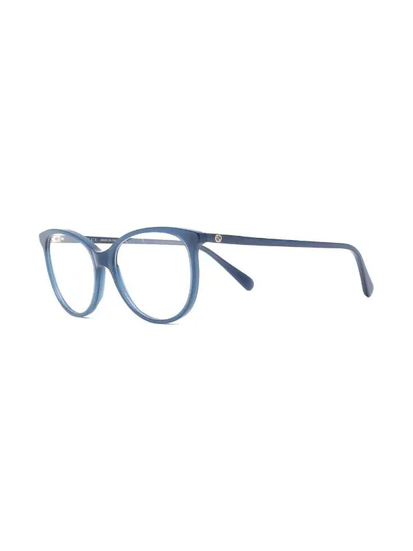 ( Nouvelle Collection ) Gucci Eyewear Lunettes De Vue à Monture Ronde 010 BLUE 2 ( Nouvelle Collection ) Gucci Eyewear Lunettes De Vue à Monture Ronde 010 BLUE – Image 2