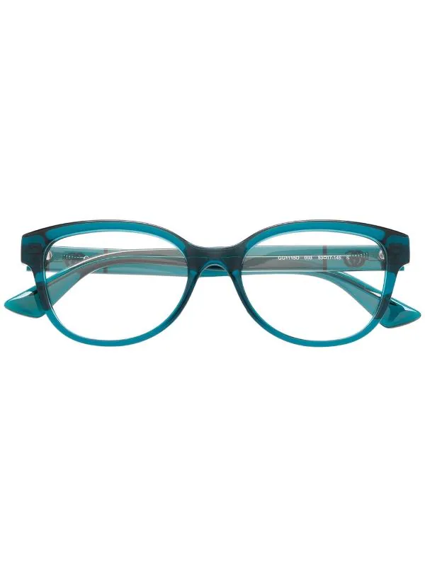 Gucci Eyewear 003 BLUE Lunettes De Vue à Monture Ronde Femme 1 Gucci Eyewear 003 BLUE Lunettes De Vue à Monture Ronde Femme