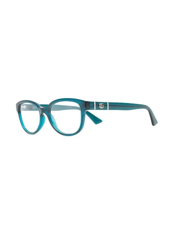 Gucci Eyewear 003 BLUE Lunettes De Vue à Monture Ronde Femme 2 Gucci Eyewear 003 BLUE Lunettes De Vue à Monture Ronde Femme – Image 2