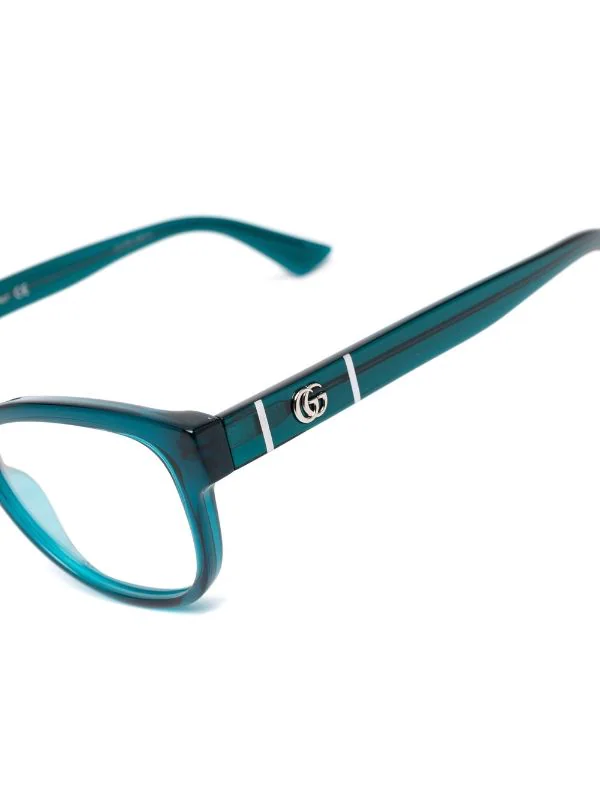 Gucci Eyewear 003 BLUE Lunettes De Vue à Monture Ronde Femme 3 Gucci Eyewear 003 BLUE Lunettes De Vue à Monture Ronde Femme – Image 3