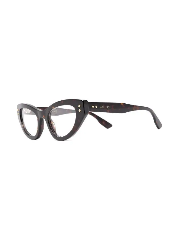 Gucci Eyewear Lunettes De Vue à Monture Papillon 003 BROWN 2 Gucci Eyewear Lunettes De Vue à Monture Papillon 003 BROWN – Image 2