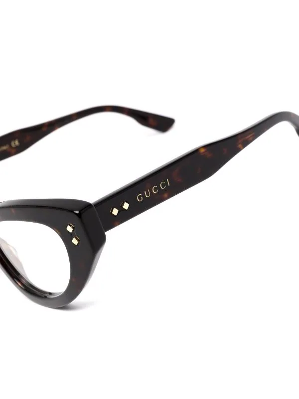 Gucci Eyewear Lunettes De Vue à Monture Papillon 003 BROWN 3 Gucci Eyewear Lunettes De Vue à Monture Papillon 003 BROWN – Image 3