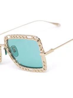 ( Nouvelle Collection ) Gucci Eyewear Lunettes De Soleil à Monture Chaînes Femme -Gucci Eyewear Soldes 2022 17965556 38289812 600
