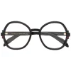 Gucci Eyewear 001 BLACK Lunettes De Vue à Monture Ronde Femme