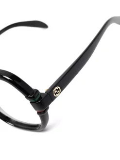 Gucci Eyewear 001 BLACK Lunettes De Vue à Monture Ronde Femme -Gucci Eyewear Soldes 2022 17965558 38045279 600