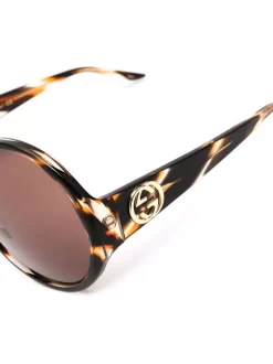 ( Nouvelle Collection ) Gucci Eyewear Lunettes De Soleil à Monture Ronde Femme -Gucci Eyewear Soldes 2022 17965561 38044902 600