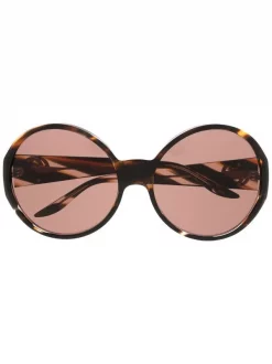 ( Nouvelle Collection ) Gucci Eyewear Lunettes De Soleil à Monture Ronde Femme