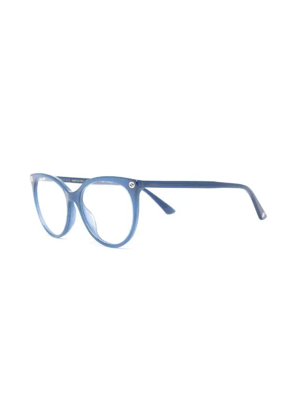 Gucci Eyewear Lunettes De Vue à Monture Ronde 006 BLUE 2 Gucci Eyewear Lunettes De Vue à Monture Ronde 006 BLUE – Image 2