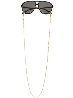 ( Nouvelle Collection ) Gucci Eyewear Lunettes De Soleil à Monture Aviateur 001 BLACK