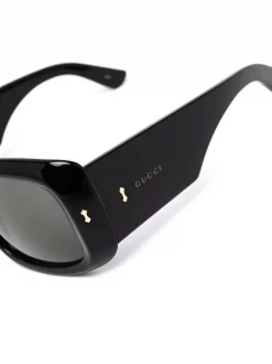 ( Nouvelle Collection ) Gucci Eyewear 001 BLACK Lunettes De Soleil à Monture Carrée Homme -Gucci Eyewear Soldes 2022 17965570 38194775 600