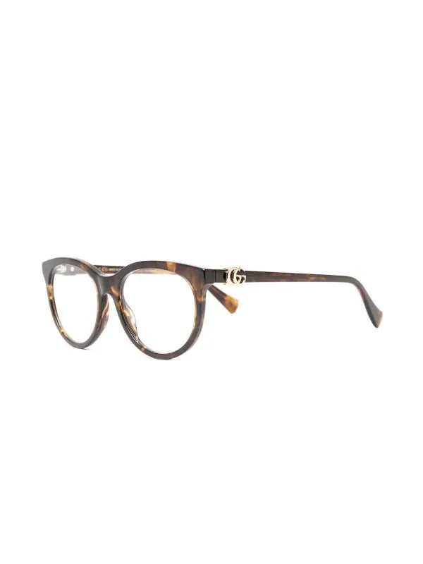 Gucci Eyewear Lunettes De Vue à Monture Ronde 005 BROWN 2 Gucci Eyewear Lunettes De Vue à Monture Ronde 005 BROWN – Image 2