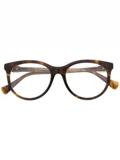 Gucci Eyewear Lunettes De Vue Ă Monture Ronde 005 BROWN