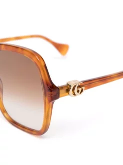 ( Nouvelle Collection ) Gucci Eyewear Lunettes De Soleil à Monture Oversize Femme -Gucci Eyewear Soldes 2022 17968176 38215640 600