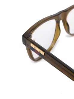 Gucci Eyewear Lunettes De Vue à Monture Carrée Homme -Gucci Eyewear Soldes 2022 18006726 38380085 600