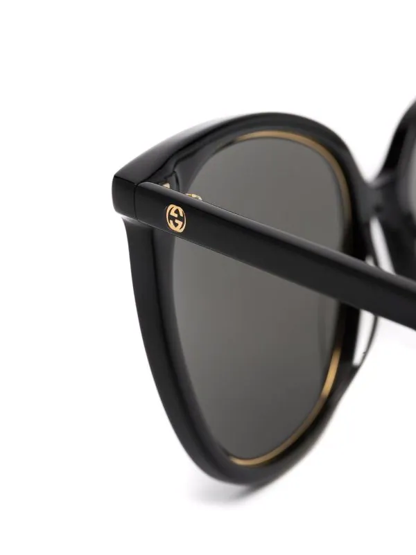 ( Nouvelle Collection ) Gucci Eyewear 8012 BLACK BLACK GREY Lunettes De Soleil à Plaque Logo Femme 3 ( Nouvelle Collection ) Gucci Eyewear 8012 BLACK BLACK GREY Lunettes De Soleil à Plaque Logo Femme – Image 3