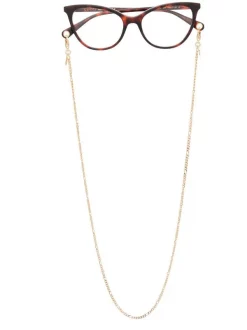 Gucci Eyewear Lunettes De Vue à Monture Papillon 002 HAVANA