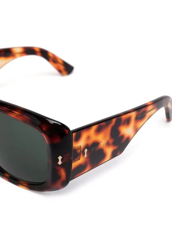 ( Nouvelle Collection ) Gucci Eyewear Lunettes De Soleil à Effet écaille De Tortue 2330 HAVANA HAVANA GREEN 3 ( Nouvelle Collection ) Gucci Eyewear Lunettes De Soleil à Effet écaille De Tortue 2330 HAVANA HAVANA GREEN – Image 3