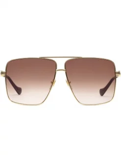 ( Nouvelle Collection ) Gucci Eyewear Lunettes De Soleil à Monture Navigateur Femme