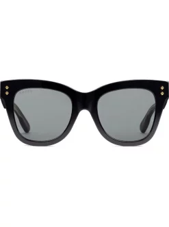 ( Nouvelle Collection ) Gucci Eyewear Lunette De Soleil Tintées à Monture Papillon 1012 BLACK