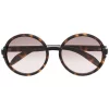 ( Nouvelle Collection ) Gucci Eyewear 002 BROWN Lunettes De Soleil à Monture Ronde Homme
