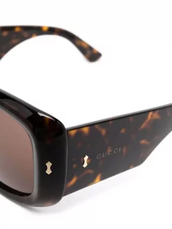 ( Nouvelle Collection ) Gucci Eyewear Lunettes De Soleil à Monture Carrée Femme -Gucci Eyewear Soldes 2022 18040321 38486494 600