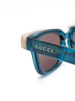 ( Nouvelle Collection ) Gucci Eyewear 4623 BLUE Lunettes De Soleil à Monture D'inspiration Wayfarer Homme -Gucci Eyewear Soldes 2022 18082506 38297409 600