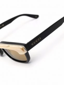 ( Nouvelle Collection ) Gucci Eyewear Lunettes De Soleil Tintées à Logo Imprimé Femme -Gucci Eyewear Soldes 2022 18092824 38580399 600