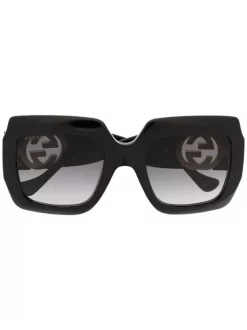 ( Nouvelle Collection ) Gucci Eyewear Lunettes De Soleil GG1022S à Monture Oversize Femme