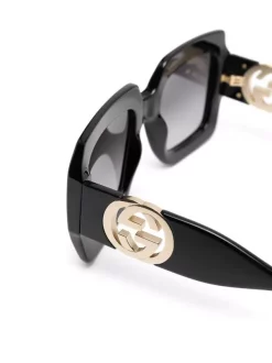 ( Nouvelle Collection ) Gucci Eyewear Lunettes De Soleil GG1022S à Monture Oversize Femme -Gucci Eyewear Soldes 2022 18094093 38398055 600