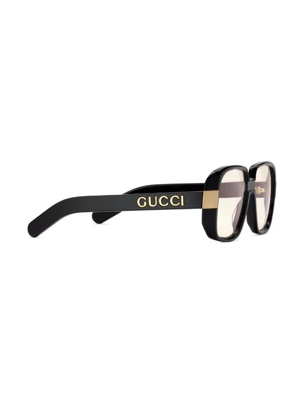 ( Nouvelle Collection ) Gucci Eyewear 8074 -ARGENT OR Lunettes De Soleil Pineapple à Monture Rectangulaire Homme 2 ( Nouvelle Collection ) Gucci Eyewear 8074 -ARGENT OR Lunettes De Soleil Pineapple à Monture Rectangulaire Homme – Image 2