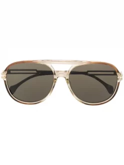 ( Nouvelle Collection ) Gucci Eyewear Lunettes De Soleil GG1104 Ă Monture Aviateur Homme